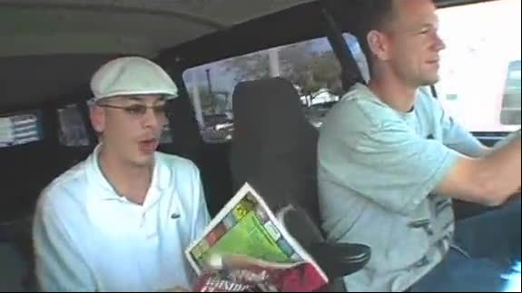 Nasty beauty flirts with a dude in a bang bus and fucks hard
